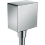 Hansgrohe - FixFit Wall Outlet Square with Check Valves in Chrome - Chrome