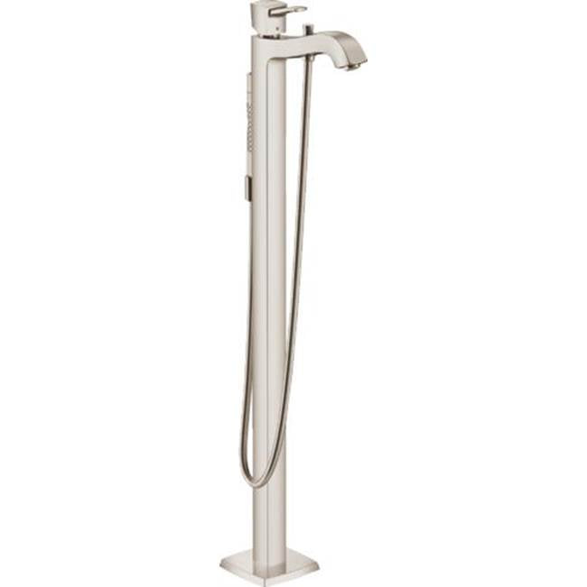 Hansgrohe - Metropol Classic Freestanding Tub Filler Trim with 1.75 GPM Handshower in Brushed Nickel - Brushed Nickel