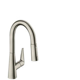 Hansgrohe - Talis S Prep Kitchen Faucet, 2-Spray Pull-Down, 1.75 GPM in Steel Optic - Steel Optic