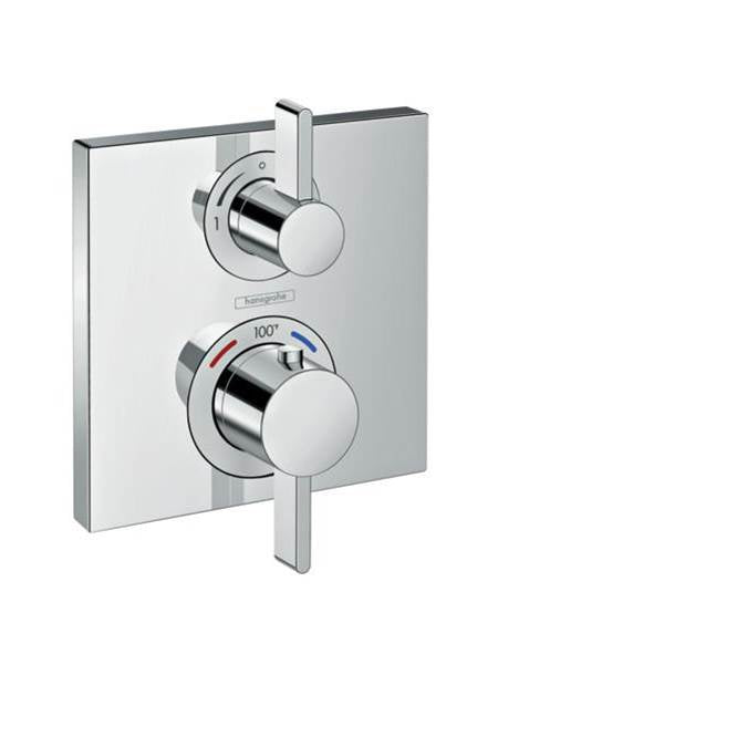 Hansgrohe - Ecostat Square Thermostatic Trim with Volume Control in Chrome - Chrome