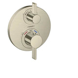 Hansgrohe - Ecostat S Thermostatic Trim with Volume Control in Brushed Nickel - Brushed Nickel