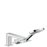 Hansgrohe - Metropol 3-Hole Roman Tub Set Trim with Loop Handle and 1.75 GPM Handshower in Chrome - Chrome