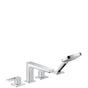 Hansgrohe - Metropol 4-Hole Roman Tub Set Trim with Loop Handles and 1.75 GPM Handshower in Chrome - Chrome