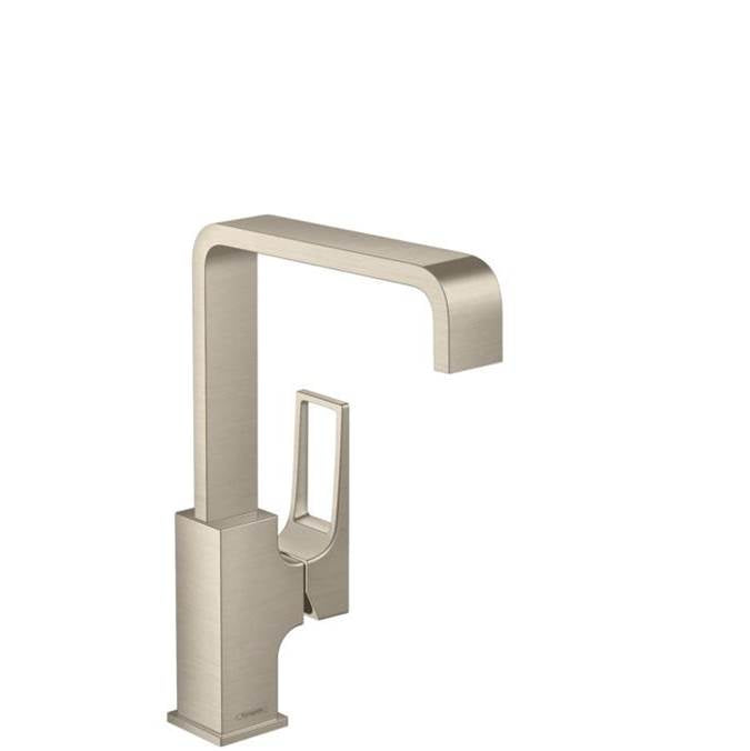 Hansgrohe - Metropol Single-Hole Faucet 230 with Loop Handle and Swivel Spout, 1.2 GPM in Brushed Nickel - Brushed Nickel