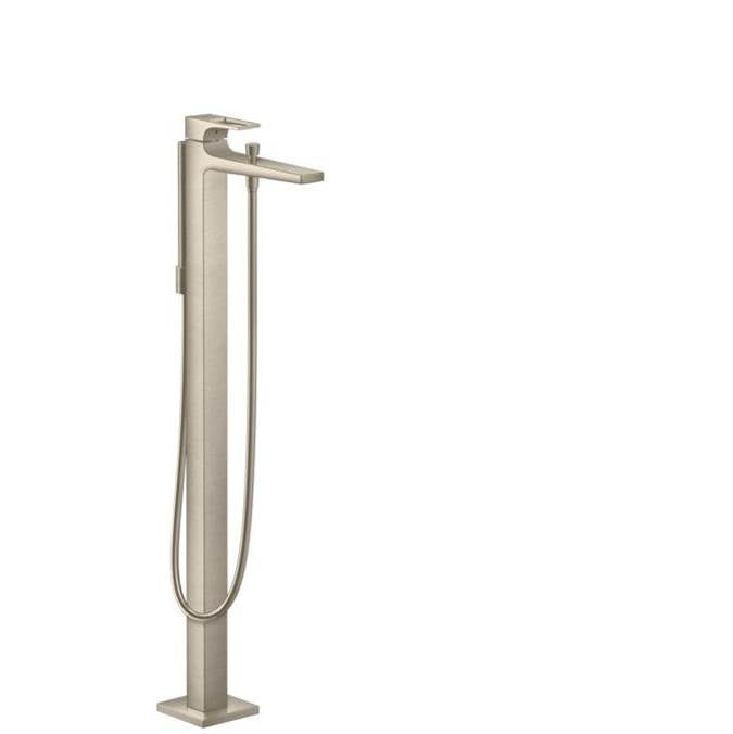 Hansgrohe - Metropol Freestanding Tub Filler Trim with Loop Handle and 1.75 GPM Handshower in Brushed Nickel - Brushed Nickel