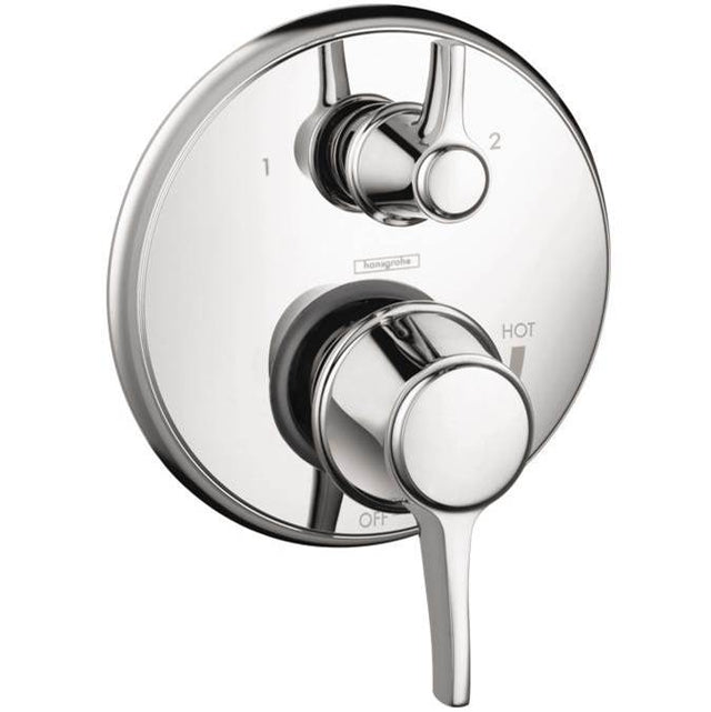 Hansgrohe - Ecostat Classic Pressure Balance Trim with Diverter, Round in Chrome - Chrome