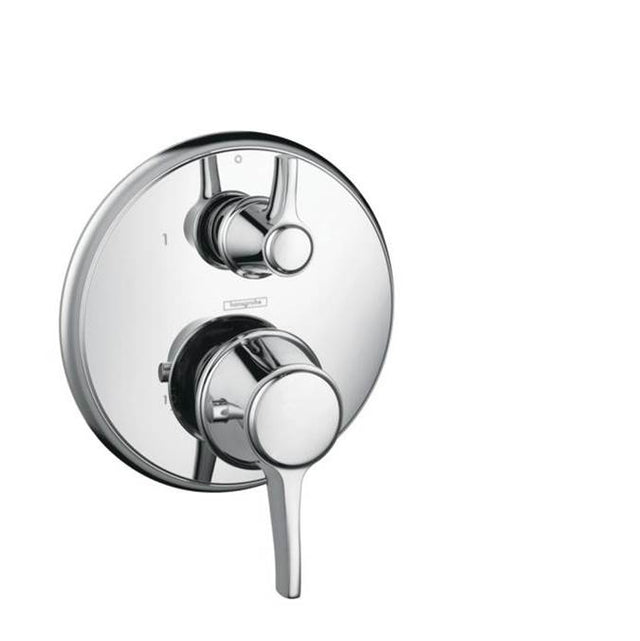 Hansgrohe - Ecostat Classic Thermostatic Trim with Volume Control and Diverter, Round in Chrome - Chrome