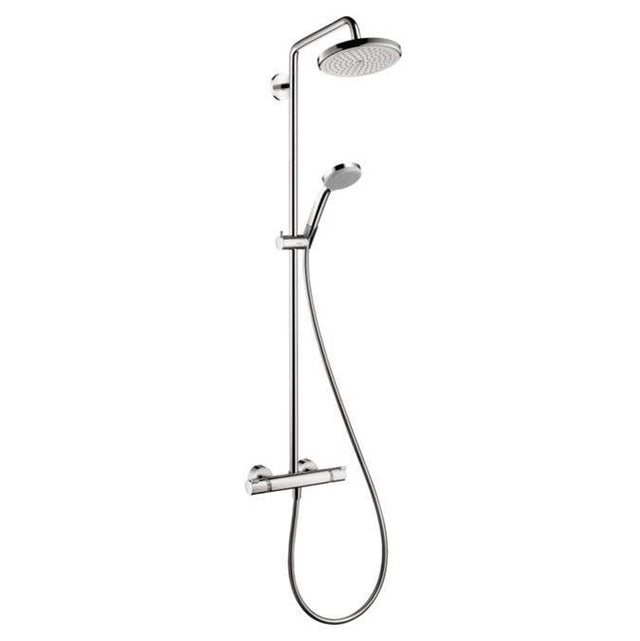 Hansgrohe - Croma Showerpipe 220 1-Jet, 2.5 GPM in Brushed Nickel - Brushed Nickel