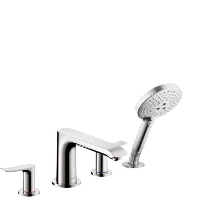 Hansgrohe - Metris 4-Hole Roman Tub Set Trim with 1.75 GPM Handshower in Chrome - Chrome