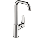 Hansgrohe - Focus Single-Hole Faucet 240 with Swivel Spout and Pop-Up Drain, 1.2 GPM in Chrome - Chrome