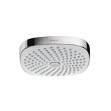 Hansgrohe - Croma Select E Showerhead 180 2-Jet, 1.8 GPM in White / Chrome - White With Chrome