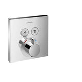 Hansgrohe - ShowerSelect Thermostatic Trim for 2 Functions, Square in Chrome - Chrome