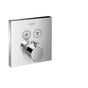 Hansgrohe - ShowerSelect Thermostatic Trim for 2 Functions, Square in Chrome - Chrome