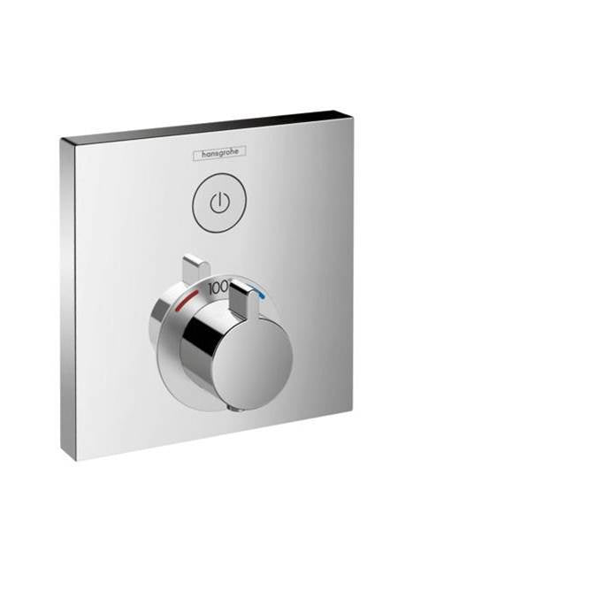 Hansgrohe - ShowerSelect Thermostatic Trim for 1 Function, Square in Chrome - Chrome