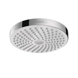 Hansgrohe - Croma Select S Showerhead 180 2-Jet, 1.8 GPM in White / Chrome - White With Chrome