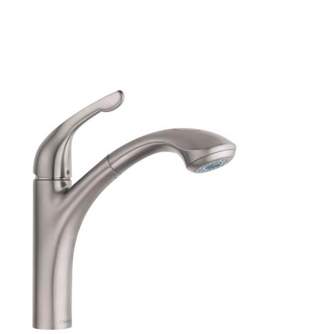 Hansgrohe - Allegro E Kitchen Faucet, 2-Spray Pull-Out, 1.75 GPM in Steel Optic - Steel Optic