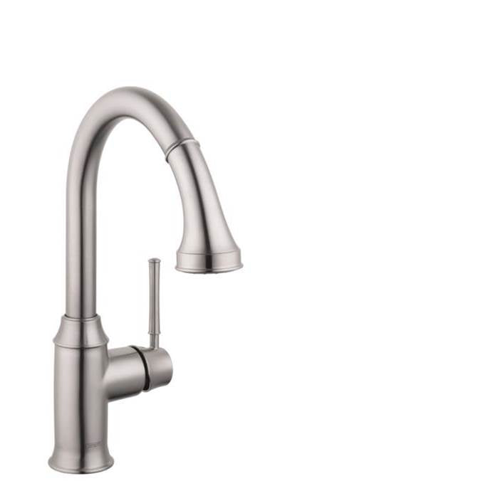 Hansgrohe - Talis C HighArc Kitchen Faucet, 2-Spray Pull-Down, 1.75 GPM in Steel Optic - Steel Optic