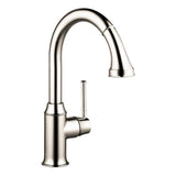 Hansgrohe - Talis C HighArc Kitchen Faucet, 2-Spray Pull-Down, 1.75 GPM in Polished Nickel - Polished Nickel