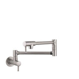 Hansgrohe - Transitional Wall-Mounted Pot Filler in Steel Optic - Steel Optic