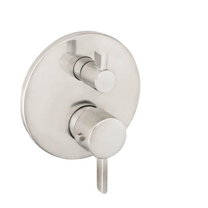 Hansgrohe - Ecostat Thermostatic Trim S with Volume Control in Brushed Nickel - Brushed Nickel