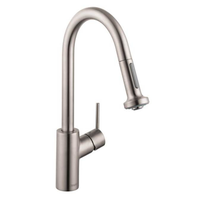 Hansgrohe - Talis SÂ² HighArc Kitchen Faucet, 2-Spray Pull-Down, 1.5 GPM in Steel Optic - Steel Optic