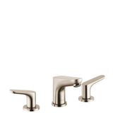 Hansgrohe - Focus Widespread Faucet 100 with Pop-Up Drain, 1.2 GPM in Brushed Nickel - Brushed Nickel