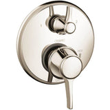 Hansgrohe - Ecostat Classic Pressure Balance Trim with Diverter, Round in Polished Nickel - Polished Nickel