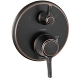 Hansgrohe - Ecostat Classic Pressure Balance Trim with Diverter, Round in Rubbed Bronze - Rubbed Bronze