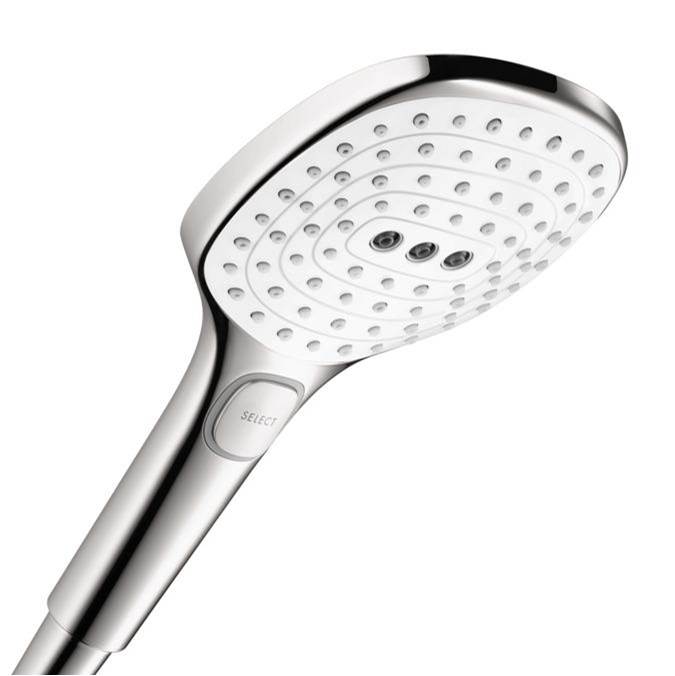 Hansgrohe - Raindance Select E Handshower 120 3-Jet, 2.5 GPM in White / Chrome - White With Chrome