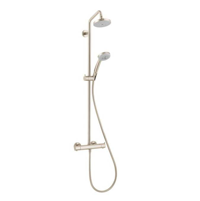 Hansgrohe - Croma Showerpipe 150 1-Jet, 2.0 GPM in Brushed Nickel - Brushed Nickel