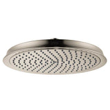 Hansgrohe - Raindance Classic Showerhead 240 1-Jet, 2.5 GPM in Brushed Nickel - Brushed Nickel