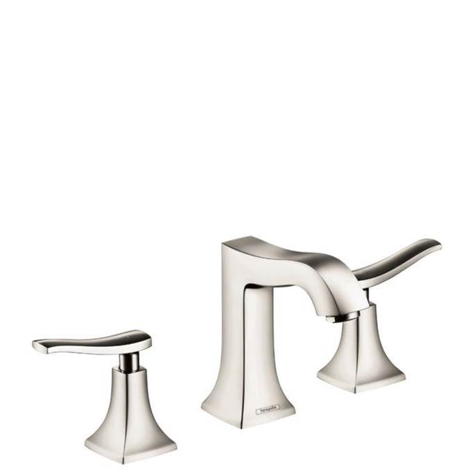 Hansgrohe - Metris C Widespread Faucet 100 with Pop-Up Drain, 1.2 GPM in Polished Nickel - Polished Nickel