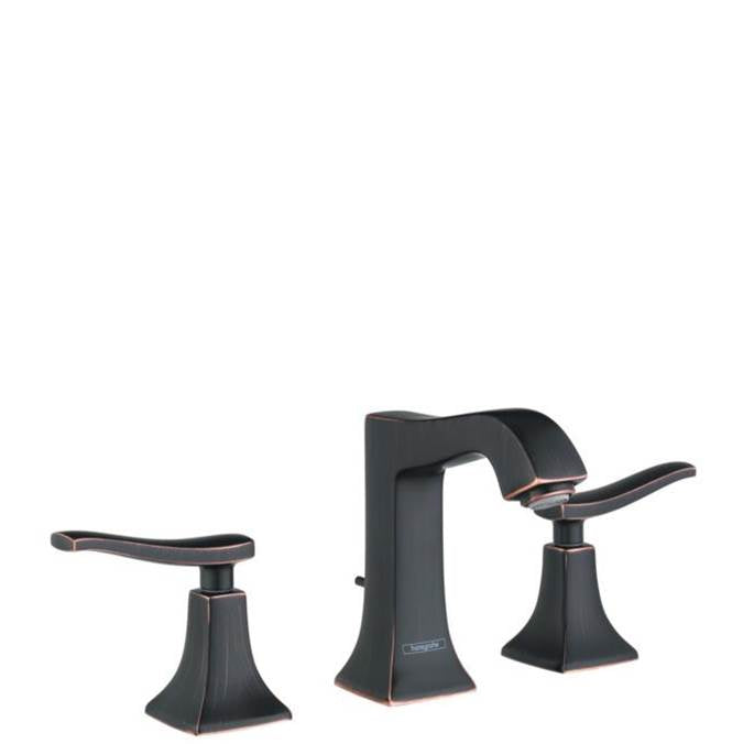Hansgrohe - Metris C Widespread Faucet 100 with Pop-Up Drain, 1.2 GPM in Rubbed Bronze - Rubbed Bronze