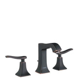 Hansgrohe - Metris C Widespread Faucet 100 with Pop-Up Drain, 1.2 GPM in Rubbed Bronze - Rubbed Bronze