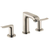 Hansgrohe - Metris Widespread Faucet 100 with Pop-Up Drain, 1.2 GPM in Brushed Nickel - Brushed Nickel