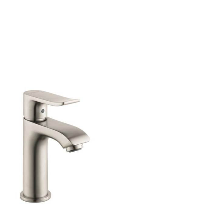 Hansgrohe - Metris Single-Hole Faucet 100 with Pop-Up Drain, 1.2 GPM in Brushed Nickel - Brushed Nickel