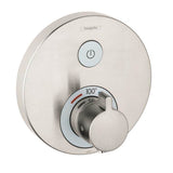 Hansgrohe - ShowerSelect S Thermostatic Trim for 1 Function, Round in Brushed Nickel - Brushed Nickel