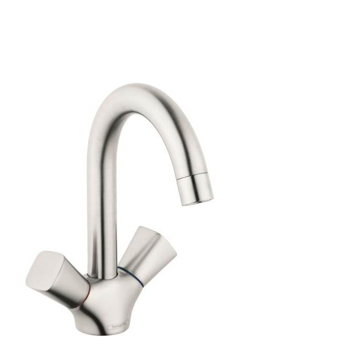 Hansgrohe - Logis Single-Hole Faucet 150 with Swivel Spout and Pop-Up Drain, 1.2 GPM in Brushed Nickel - Brushed Nickel