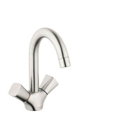 Hansgrohe - Logis Single-Hole Faucet 150 with Swivel Spout and Pop-Up Drain, 1.2 GPM in Brushed Nickel - Brushed Nickel