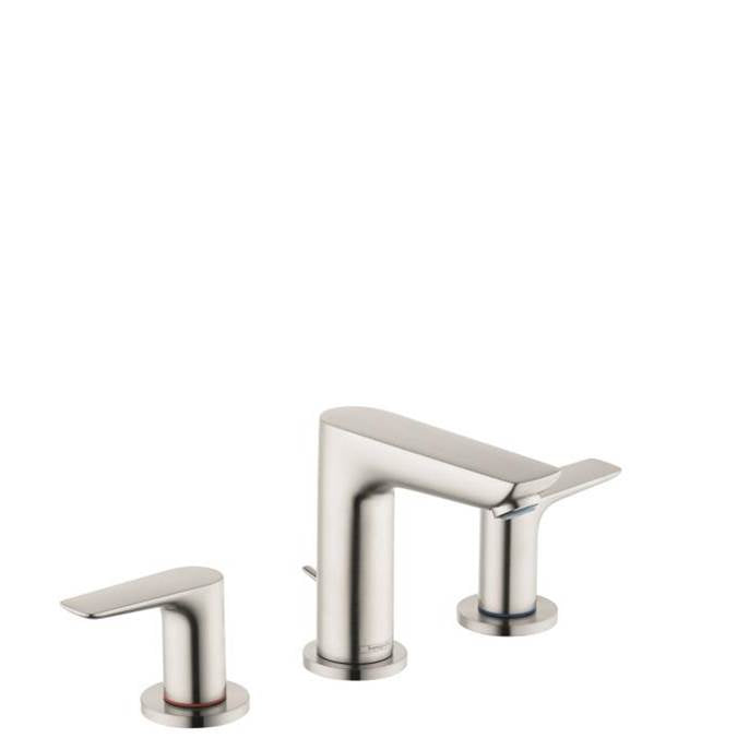 Hansgrohe - Talis E Widespread Faucet 150 with Pop-Up Drain, 1.2 GPM in Brushed Nickel - Brushed Nickel