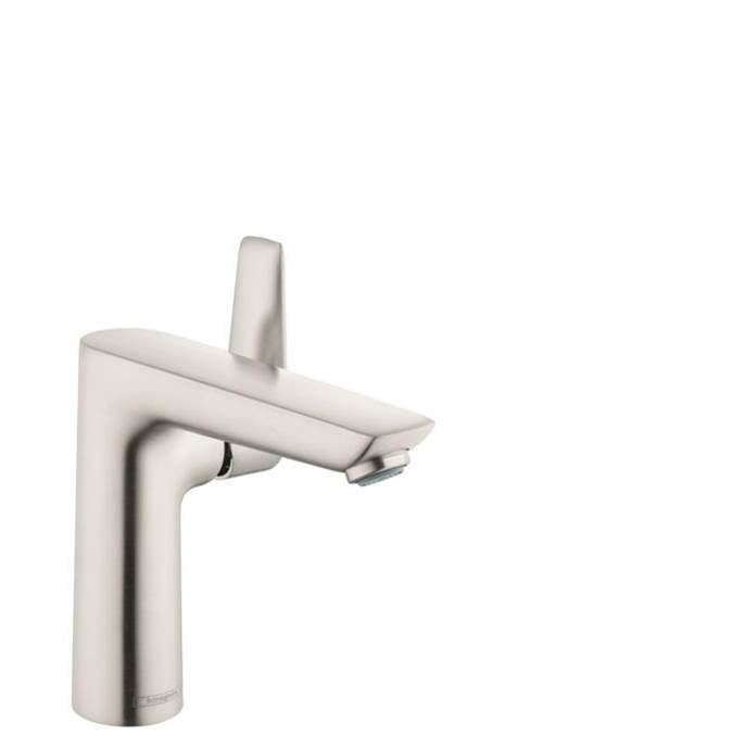 Hansgrohe - Talis E Single-Hole Faucet 150 with Pop-Up Drain, 1.2 GPM in Brushed Nickel - Brushed Nickel