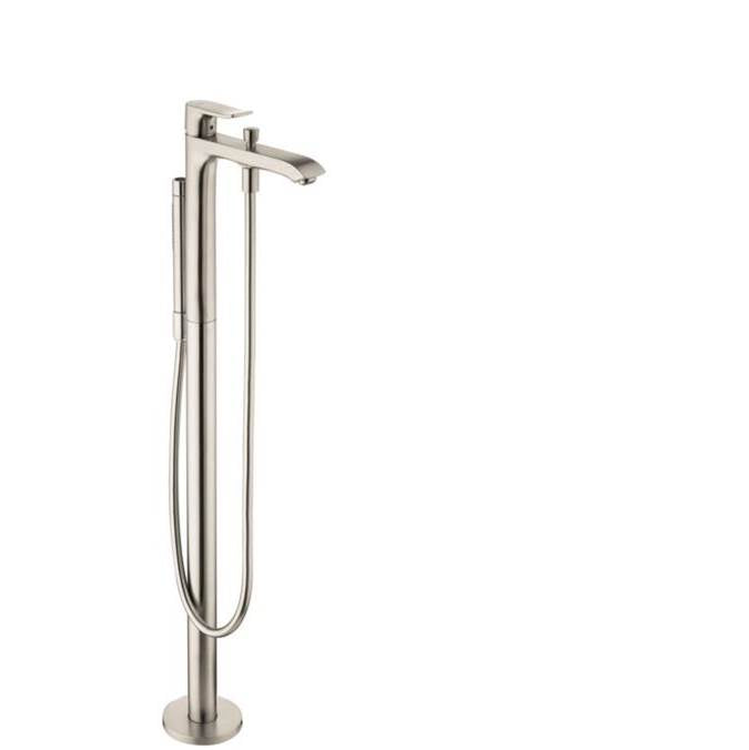 Hansgrohe - Metris Freestanding Tub Filler Trim with 1.75 GPM Handshower in Brushed Nickel - Brushed Nickel