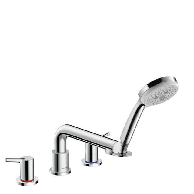 Hansgrohe - Talis S 4-Hole Roman Tub Set Trim with 1.8 GPM Handshower in Chrome - Chrome