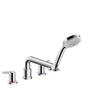 Hansgrohe - Talis S 4-Hole Roman Tub Set Trim with 1.8 GPM Handshower in Chrome - Chrome