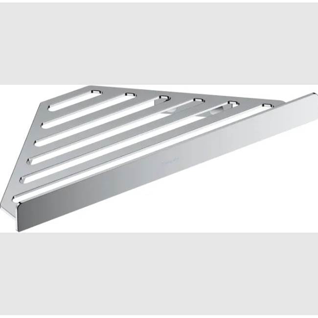 Hansgrohe - AddStoris Corner Basket  in Brushed Nickel - Brushed Nickel