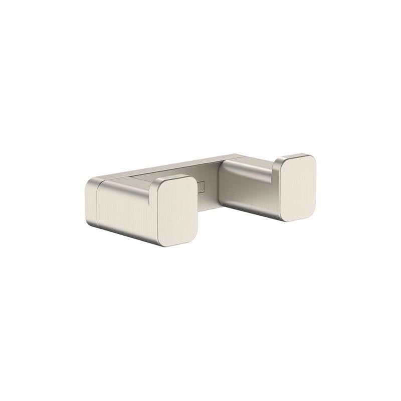 Hansgrohe - AddStoris Double Hook in Brushed Nickel - Brushed Nickel