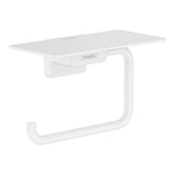 Hansgrohe - AddStoris Toilet Paper Holder with Shelf in Matte White - Matte White