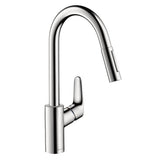Hansgrohe - Focus Prep Kitchen Faucet, 2-Spray Pull-Down, 1.75 GPM in Chrome - Chrome