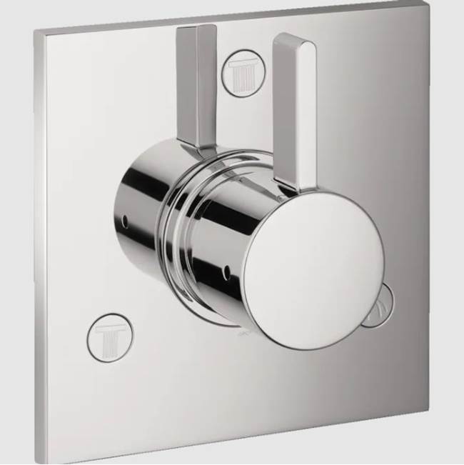Hansgrohe - Ecostat Diverter Trim Square Trio/Quattro in Brushed Black Chrome - Brushed Black Chrome