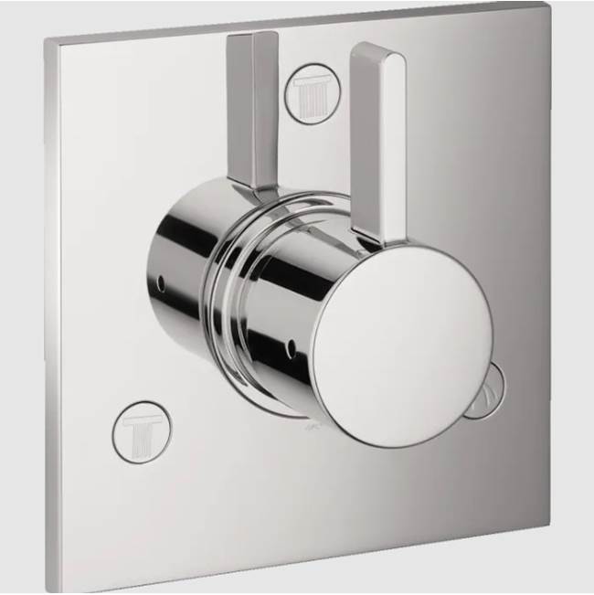 Hansgrohe - Ecostat Diverter Trim Square Trio/Quattro in Matte White - Matte White